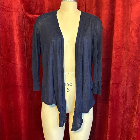 Lightweight Navy Open Front Cardigan - Picture 1 of 4